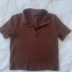 Zara ribbed crop top